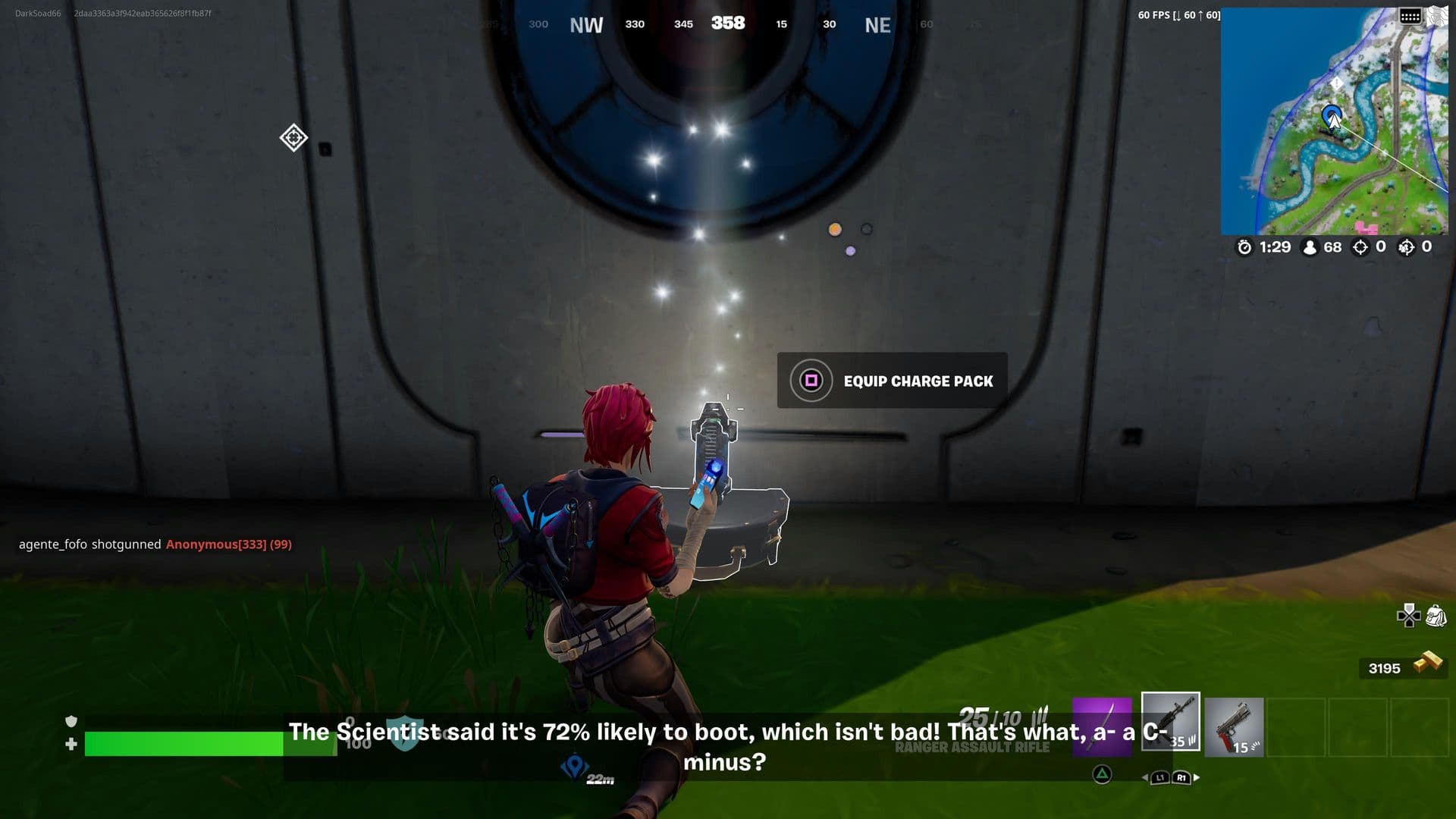 Fortnite Set up a Generator near the Holotable inside Command